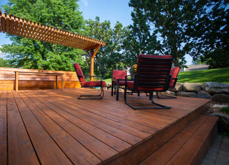 Deck Staining by A Brush of Color Inc